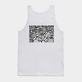 Black and White Turtles Tank Top